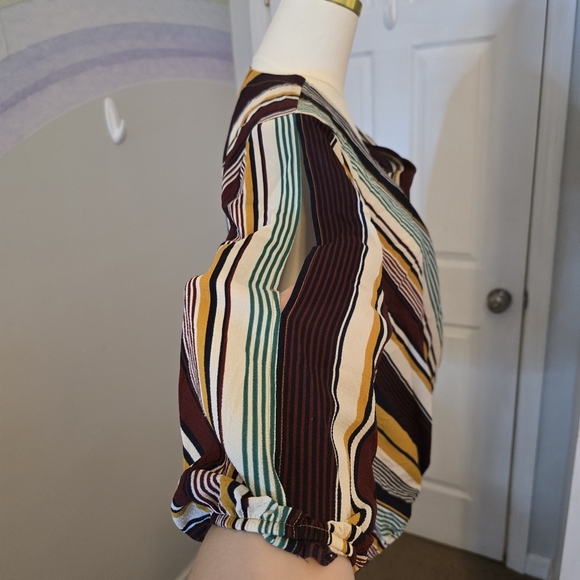 Apt 9 | Large | Striped Wrap Shirt - Picture 7 of 10
